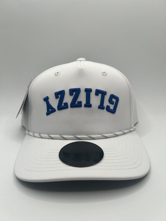 Upside Down Glizzy Hat (Adjustable) - White/Blue