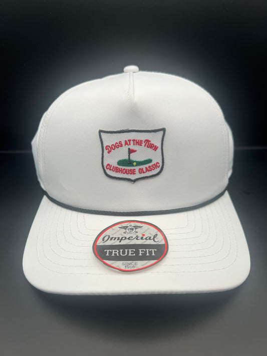 The Clubhouse Classic - White / Black Rope (Patch Hat)