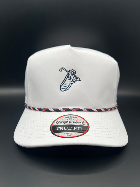 DATT “OG” Rope Hat - White/Navy/Red