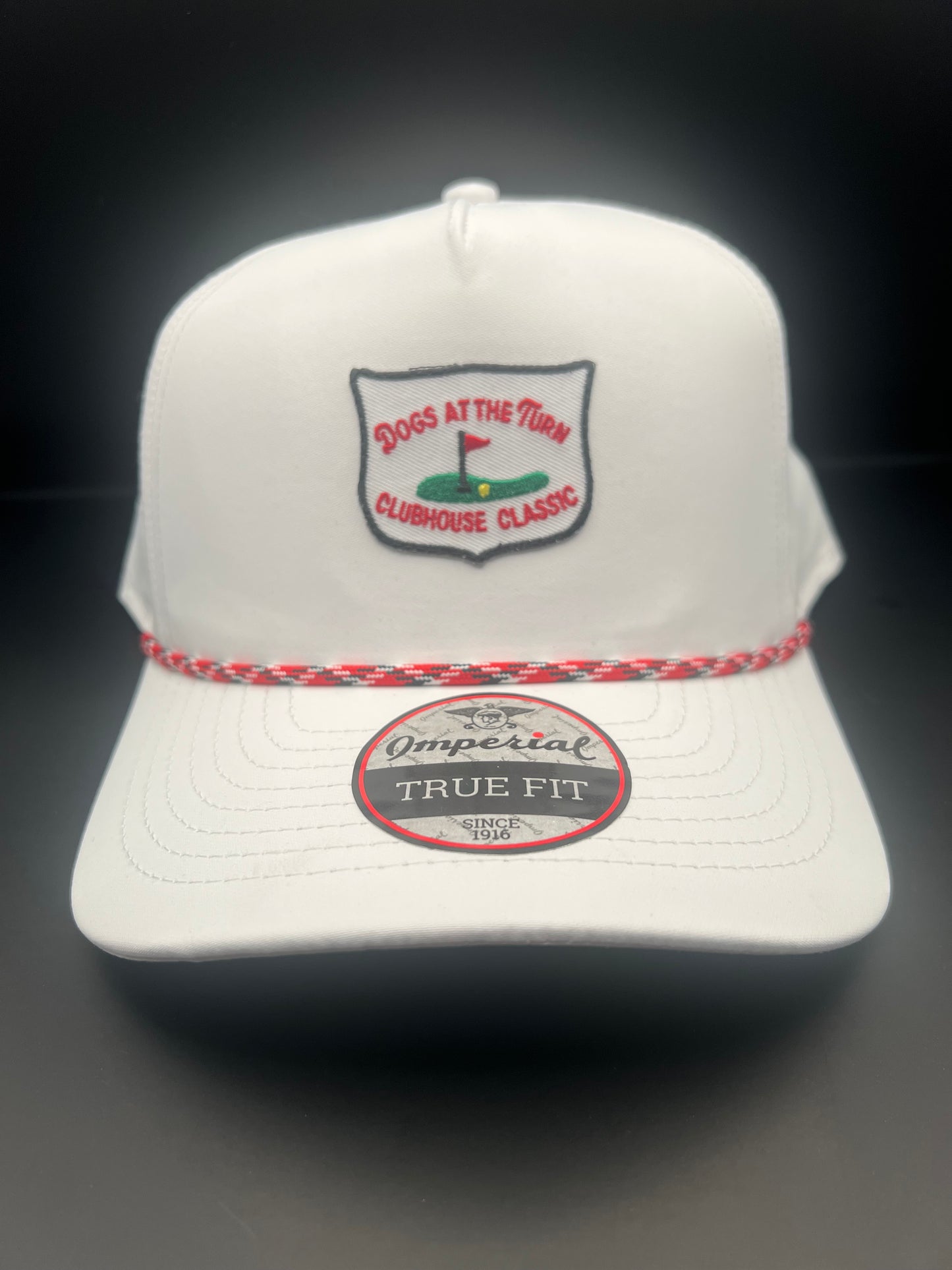 The Clubhouse Classic - White / Red Rope (Patch Hat)