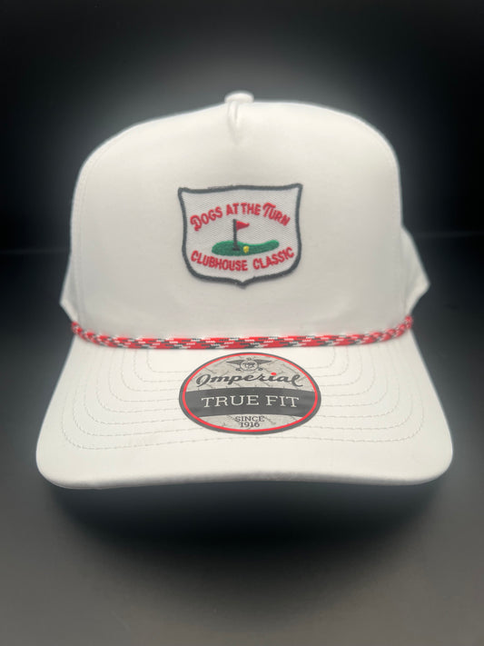 The Clubhouse Classic - White / Red Rope (Patch Hat)